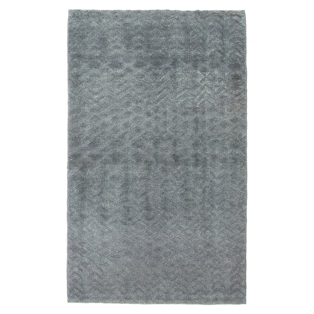 ECARPETGALLERY Hand-knotted Tangier Teal Wool Rug - 2'11 x 4'11