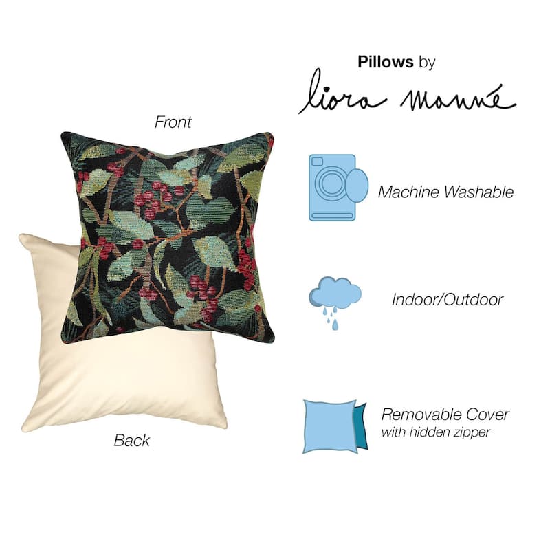 Liora Manne Marina Holly Field Indoor/Outdoor Pillow