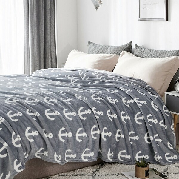 King size grey fleece blanket shop