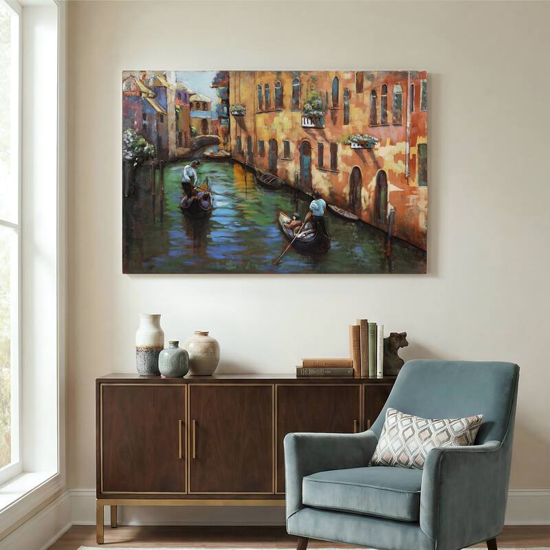 "Venice" Mixed Media Iron Hand Painted 3D Wall Art