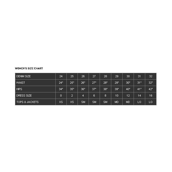 hudson jeans size chart