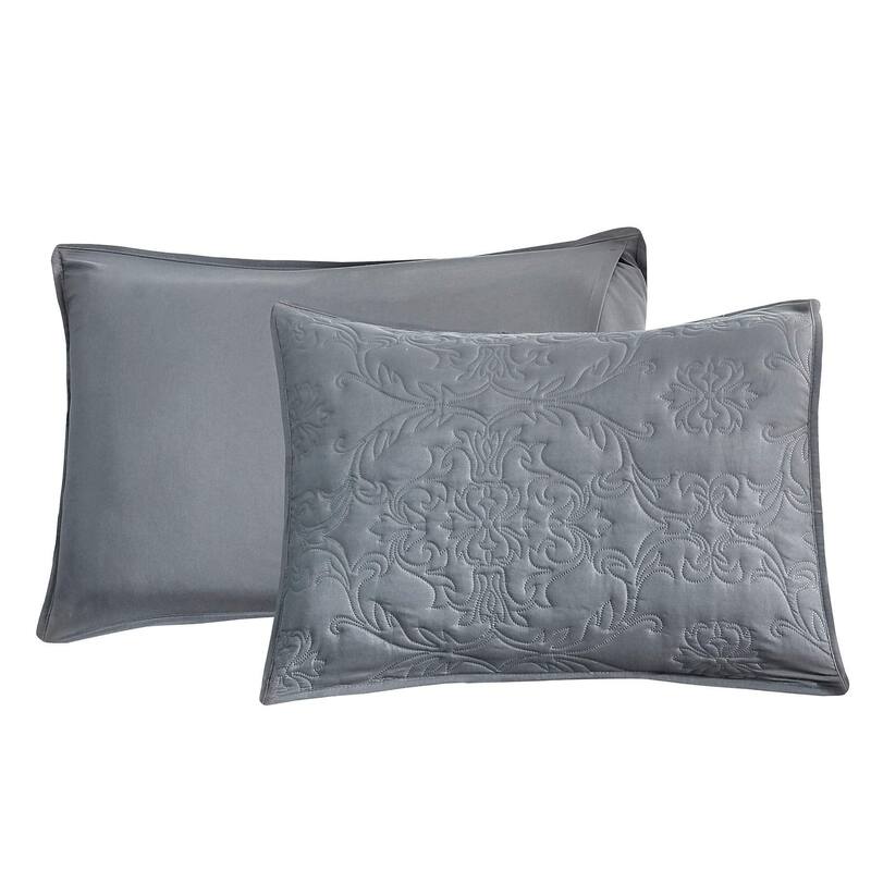 Sophia & William 2/3 Pieces Quilt Set, Reversible Microfiber Bedding Bedspread Coverlet Set
