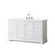 Option White / Giotto Quartz Top / Polished Chrome
