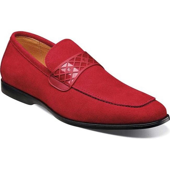 stacy adams red loafers