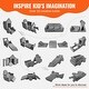 preview thumbnail 5 of 19, VEVOR Extra Soft Flip-out Toddler Foam Sofa or Chair with High-density 25D Sponge