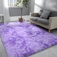 preview thumbnail 118 of 130, Modern Indoor Area Rug Tie-Dyed Carpet for Living Room Bedroom Nursery 6'x9' - Tie-dye purple - Rectangle