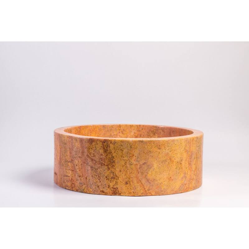 Natural Stone Vessel Bathroom Sink - Blizz Stone Sink
