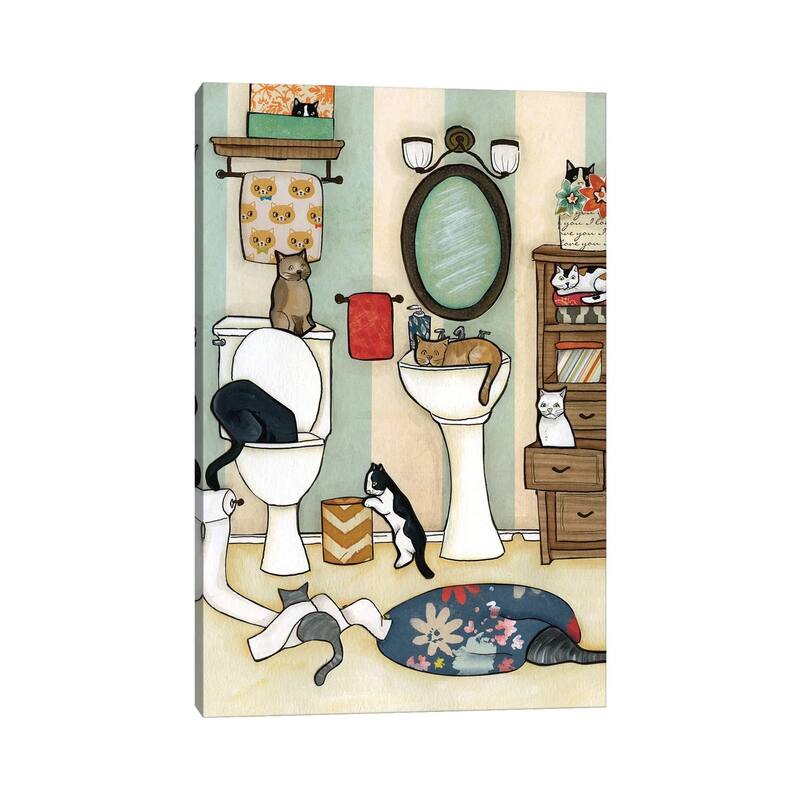 iCanvas "The Big Black Cat" by Jamie Morath Canvas Print