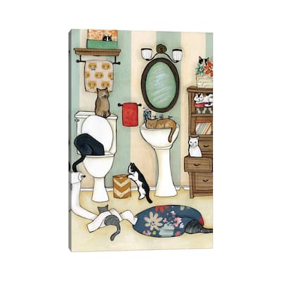 iCanvas "The Big Black Cat" by Jamie Morath Canvas Print