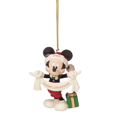 Lenox 2025 Mickey Mouse Merry Christmas Ornament