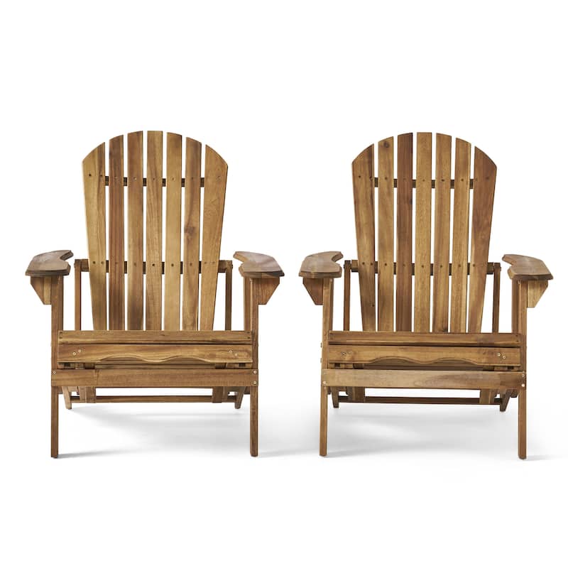 Hayle Reclining Wood Adirondack Chair (Set of 2) by Christopher Knight Home