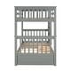 preview thumbnail 26 of 25, Twin-Over-Twin Bunk Bed Frame with Ladders and Two Storage Drawers,Full Length Guard Rails,for Kids Youths Adults