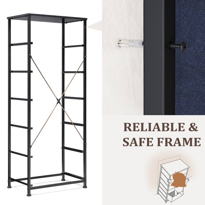 VredHom 6 Drawers Vertical Dresser Storage Tower