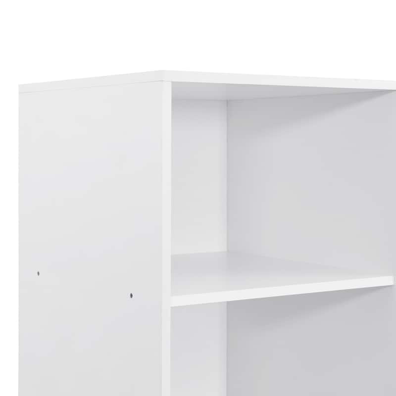 Open Armoire Wardrobe with 3 Drawers 67.70 Inch Freestanding Wardrobe with Clothes Rail Wooden Bedroom Storage Cabinet