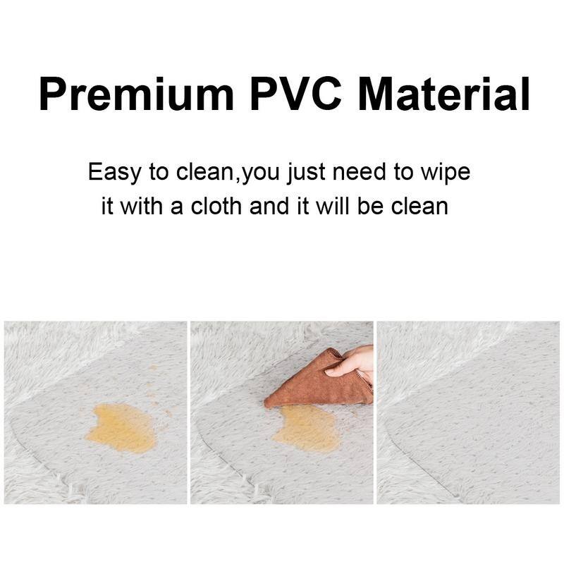 Upgrade Thickening PVC Nail Transparent Chair Mat