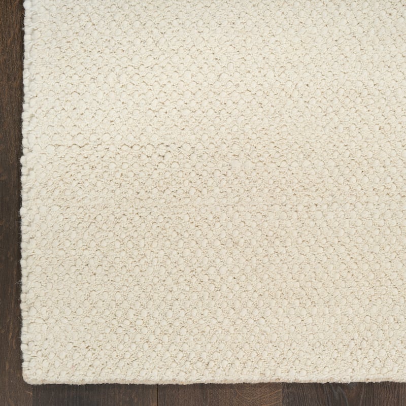 DKNY Pure Rows Handwoven Farmhouse Wool Indoor Rug