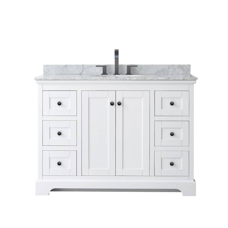 Wyndham Collection Avery 48" Free Standing Single Basin Vanity Set