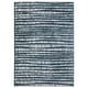 preview thumbnail 1 of 8, Style Haven Genoa Dashed Lines Dark Teal/ Ivory Area Rug 2' 3" x 7' 6" - Runner