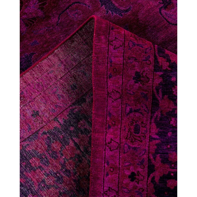 Contemporary Overdyed Wool Hand Knotted Area Rug - 10' 0" x 13' 10"