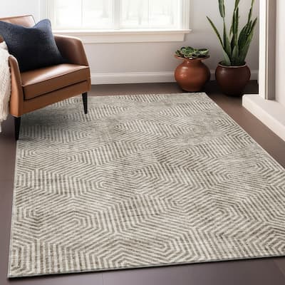 Premium Washable Super Soft Modern Maze Mayfield Rug