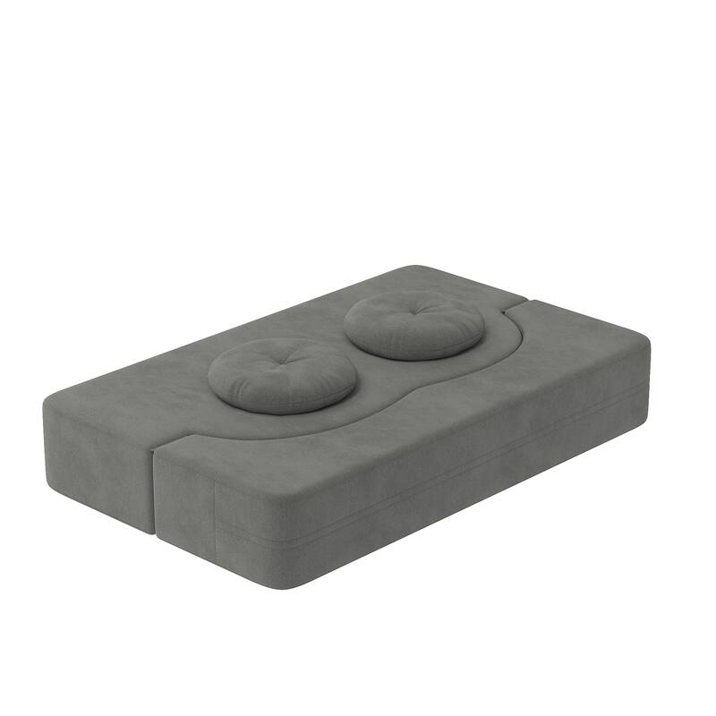 Folding Sofa Bed with Pillow, Twin Sleeper Sofa Couch, Loveseat Couch, Floor Folding Mattress, Convertible Lounge Chair