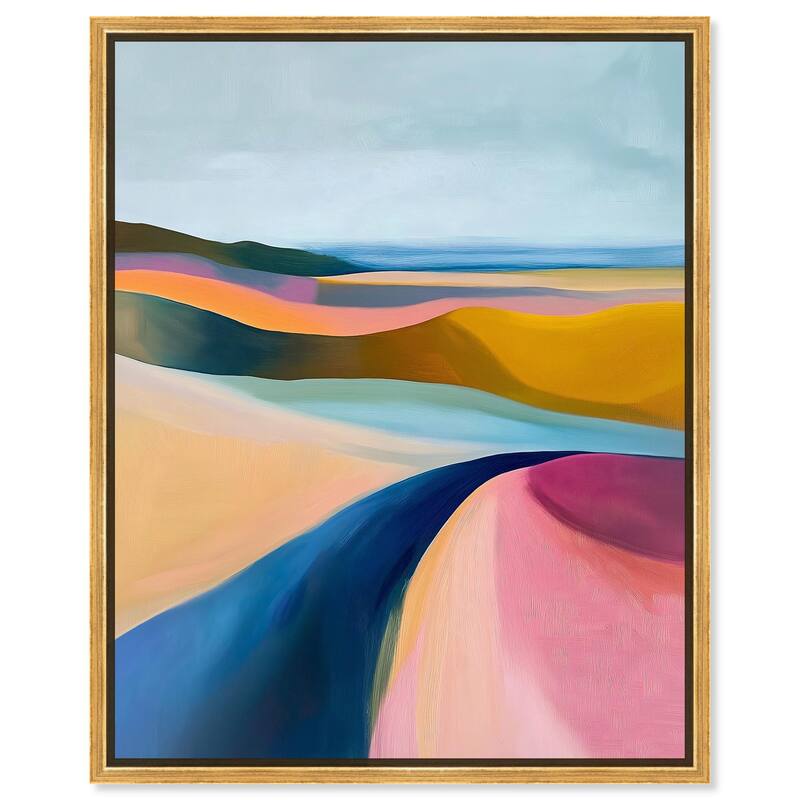 Colorful Dunes I Canvas by Art Remedy - 24" x 30" - Gold