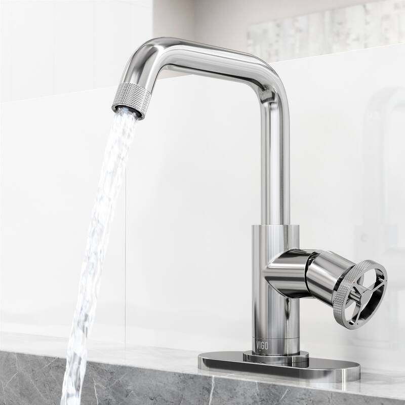 VIGO Cass 9" H Single Handle Single Hole Bathroom Faucet