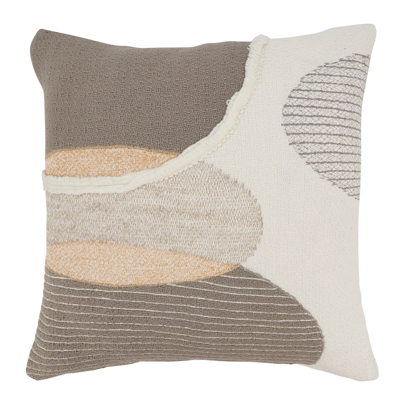 Colorful Geometric Play Throw Pillow - 18"x18" - Feather Down - Multi