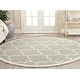 preview thumbnail 12 of 66, SAFAVIEH Handmade Chatham Elia Modern Moroccan Wool Rug 4' Round - Grey/Ivory - Round