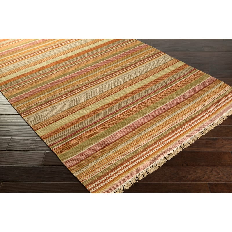 Hand-woven Tessa Stripe Wool Area Rug