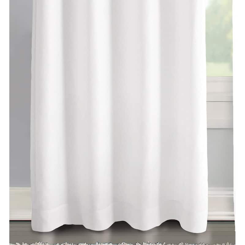 Chevron Ruffle Rod Pocket Curtain Panel