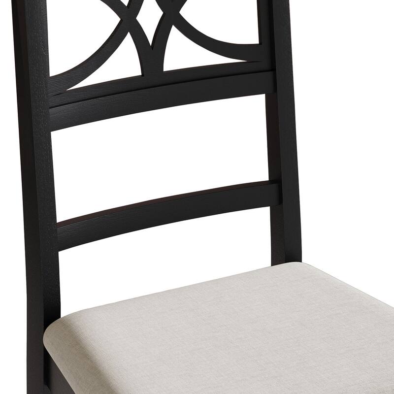 CraftPorch Mid Century Modern 4-Piece Chair and Round Table Dining Set