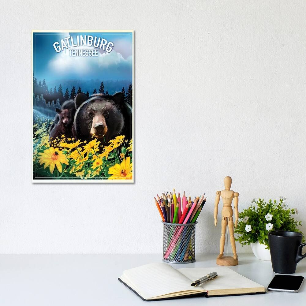 iCanvas "Gatlinburg, Tennessee" by Old Red Truck Canvas Print