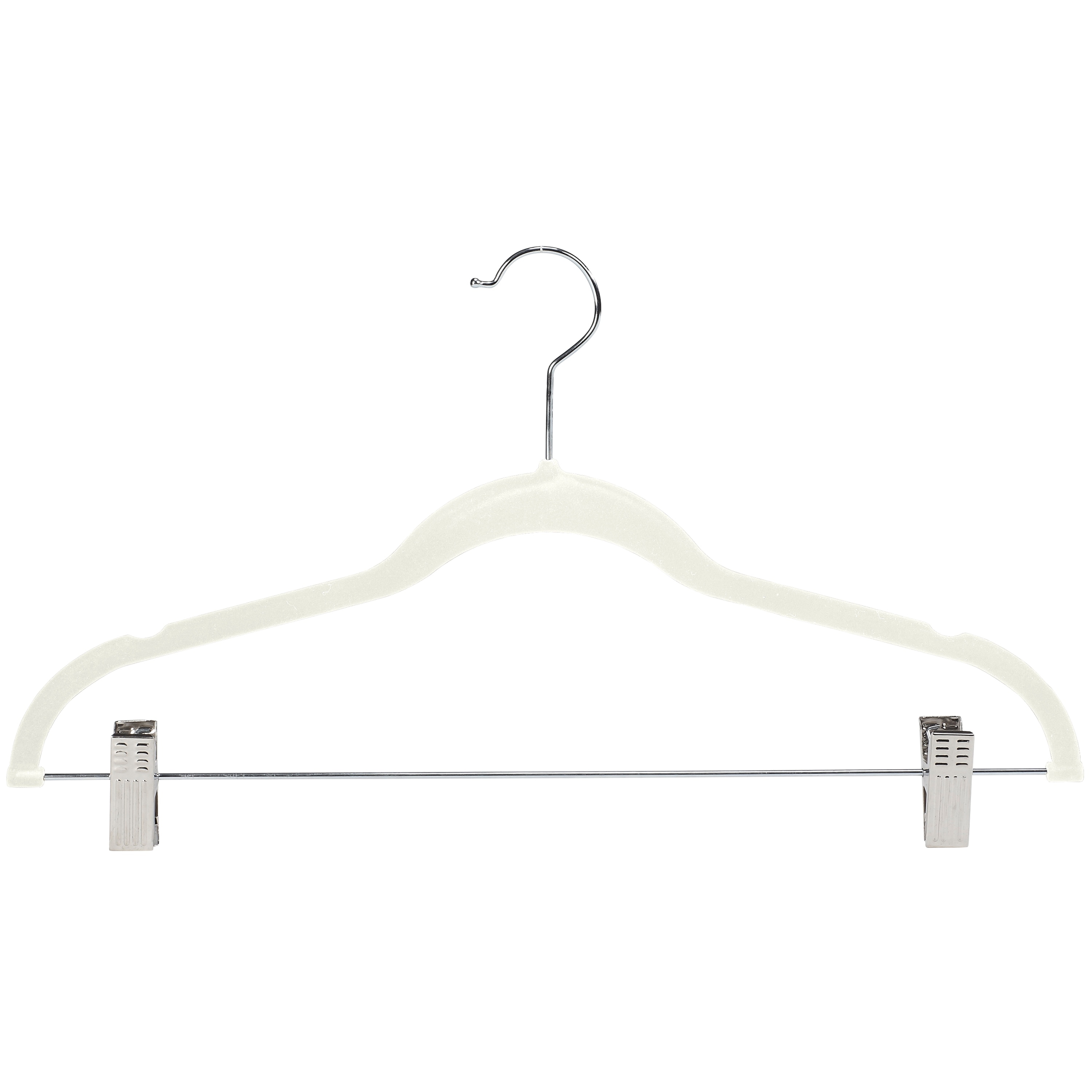 Simplify 24 Pack Extra Wide Velvet Coat Hangers in Black 