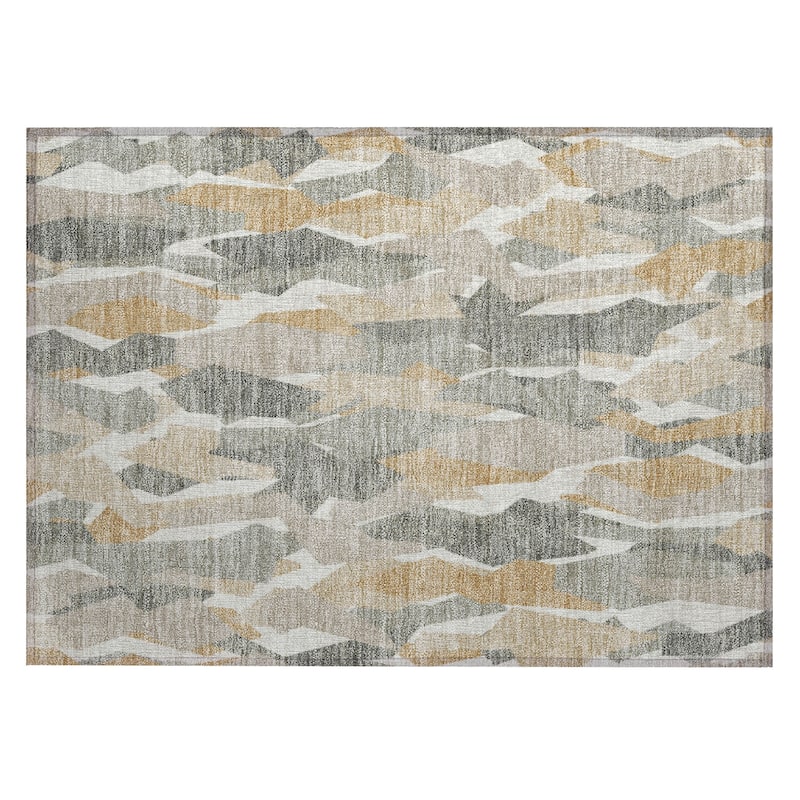 Machine Washable Indoor/ Outdoor Contemporary Dylan Chantille Rug