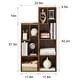 preview thumbnail 24 of 25, VECELO Set of 2 Cube Bookshelves, 3-Tier & 4-Tier Open Storage Shelves with Irregular Cubes for Living Room Bedroom Office