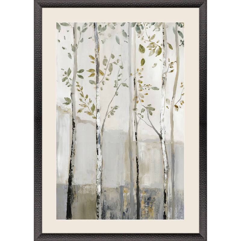 Blue Birch Serenade I Framed Art Giclee Under Glass - 47 X 33 X 1