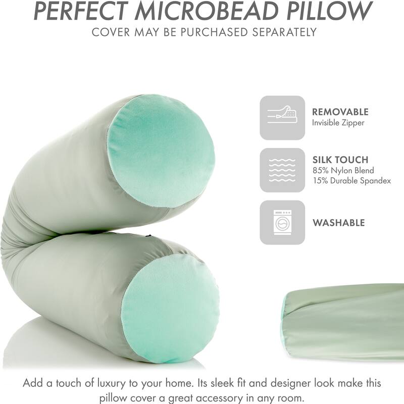 Straight Body Pillow, Premium Microbead,Side Sleeping / Pregnant Women