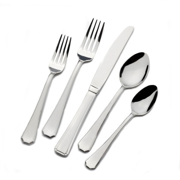St. James Asiana 18/10 Stainless Steel 65 piece Flatware Set. Opens flyout.