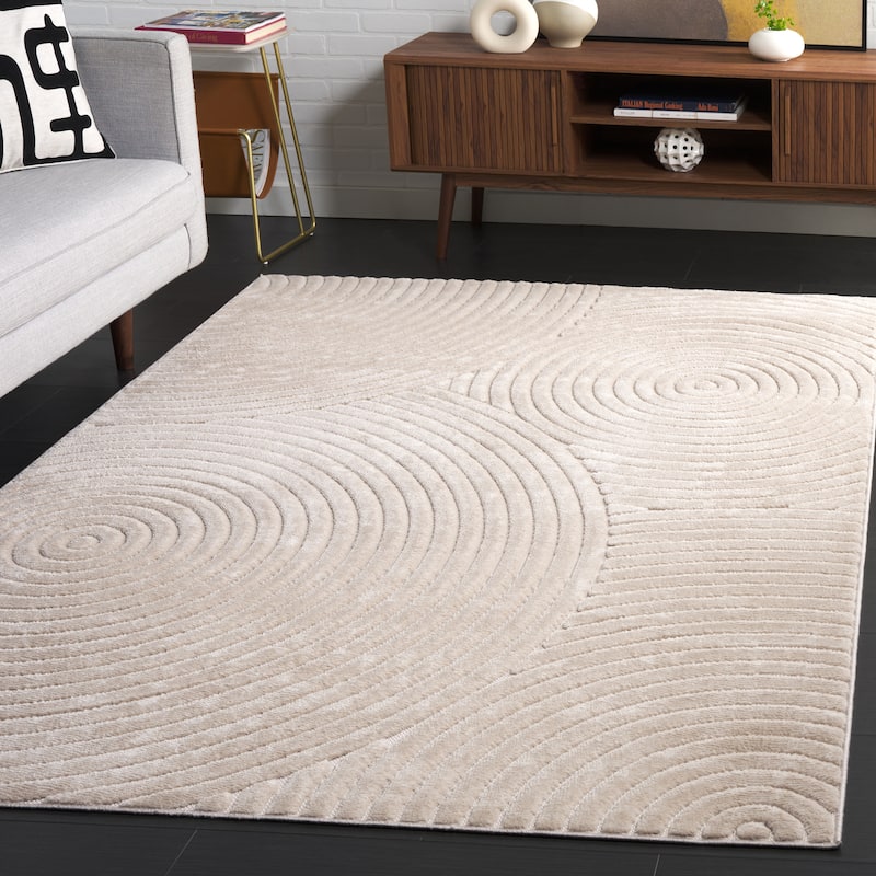 SAFAVIEH Selena Brunetta Modern Contemporary Rug - 5'3" x 7'6" - Beige