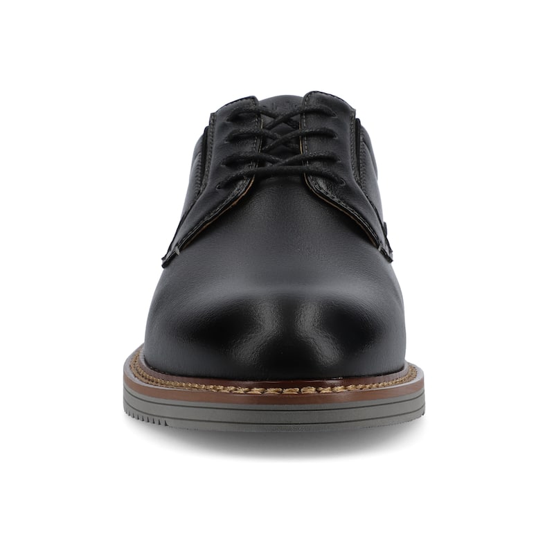 Vance Mens Killian Medium and Wide Width Plain Toe Casual Hybrid Dress Shoe - Medium - Black - 11