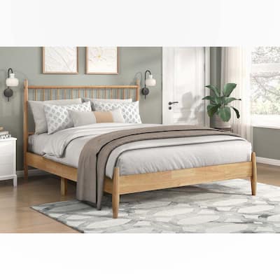 Mid-Century Modern Design Full Platform Bed