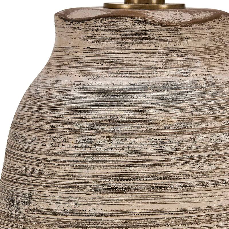 Uttermost Tonachio Etched Urn Table Lamp - 16.00" W x 25.25" H x 16.00" D