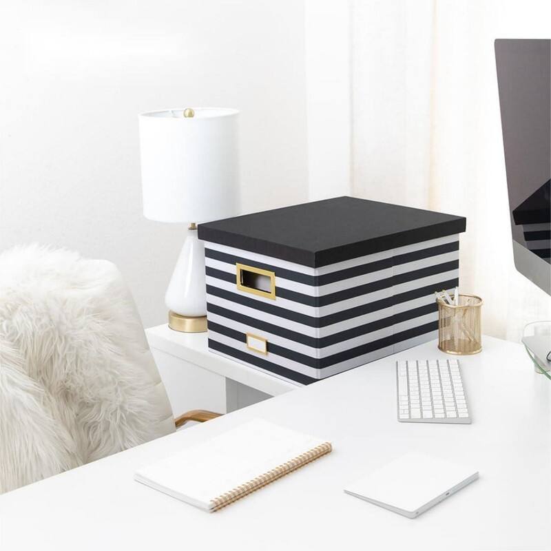 Portable File Box with Handle