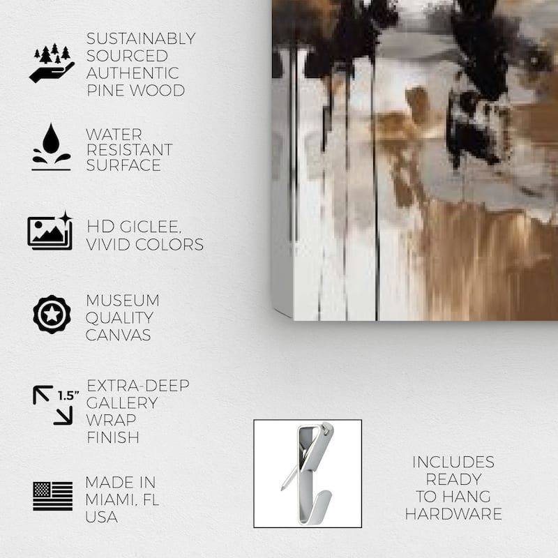 Wynwood Studio Abstract The Knight Jumps Over Black and Modern & Contemporary Wall Art Canvas Print