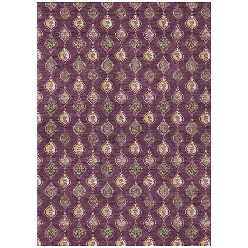 Machine Washable Indoor/ Outdoor Casual Greenwood Chantille Rug