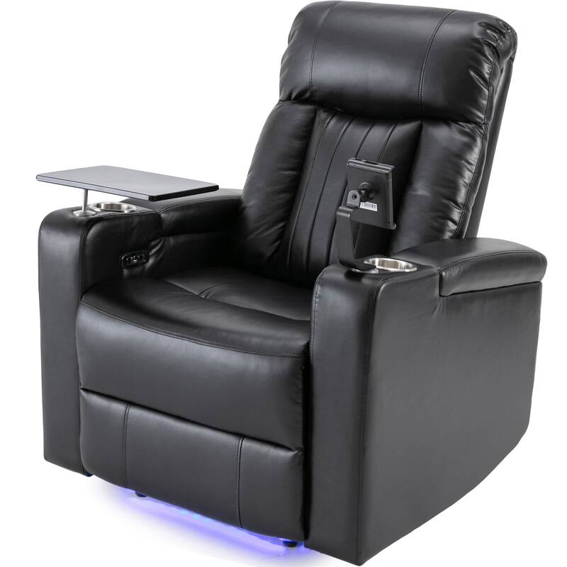 Premium Power Recliner with Storage Arms
