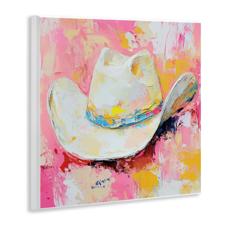Stupell Painterly Brushed Cowgirl Hat Wall Plaque Art Design By Heidi Kuntz