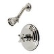 preview thumbnail 11 of 11, Kingston Brass Restoration Single-Handle Pressure Balanced Shower Faucet Polished Nickel