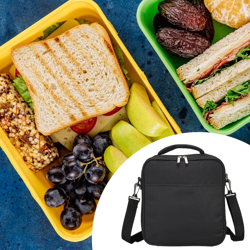 Insulated Lunch Bag, Lunch Tote Bag, 10.63"x3.15"x9.84"